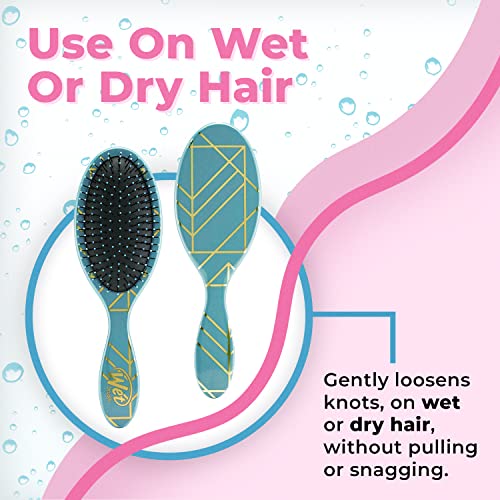 Wet Brush Original Detangler Brush - Free Spirit, Ocean - All Hair Types - Ultra-Soft IntelliFlex Bristles Glide Through Tangles with Ease - Pain-Free Comb for Men, Women, Boys and Girls