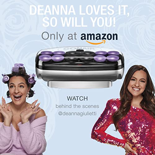 Conair Jumbo and Super Jumbo Ceramic Hot Rollers, Bonus Super Clips Included (Amazon Exclusive)