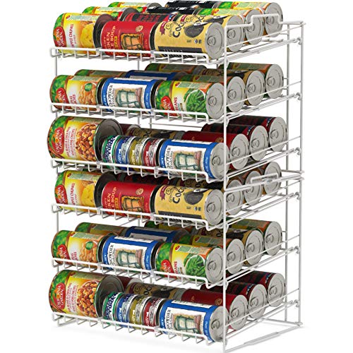 DecoBros Supreme Stackable Can Rack Organizer, White