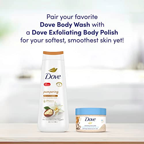 Dove Scrub Macadamia & Rice Milk Reveals Visibly Smoother Skin Body Scrub That Nourishes Skin 10.5 oz