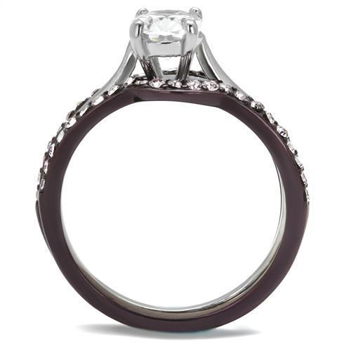 Women Stainless Steel Cubic Zirconia Rings