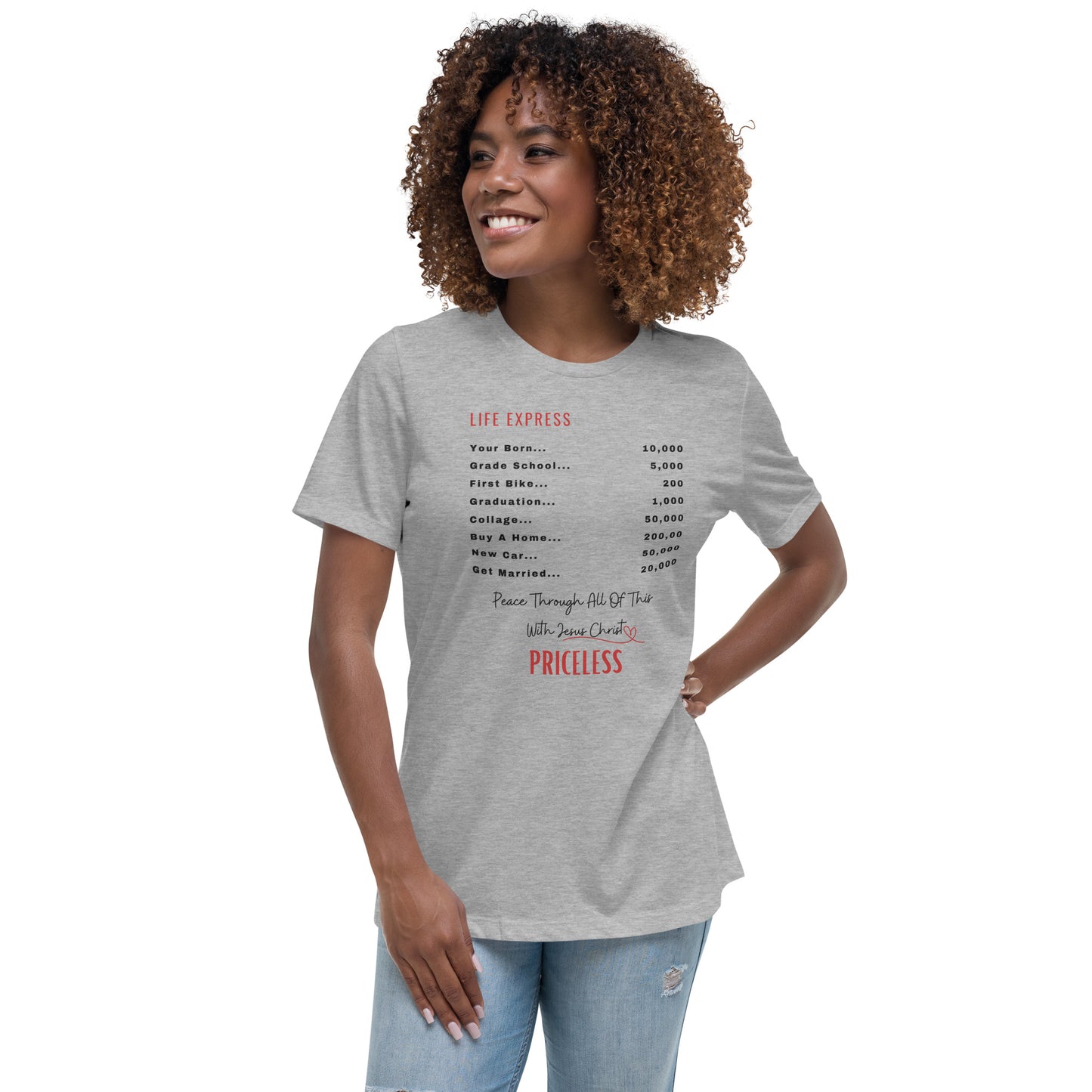 Spiritual, inspirational, Bible Verses Affirmation Top. Woman's top. Christmas & Birthday Gift Relaxed T-Shirt