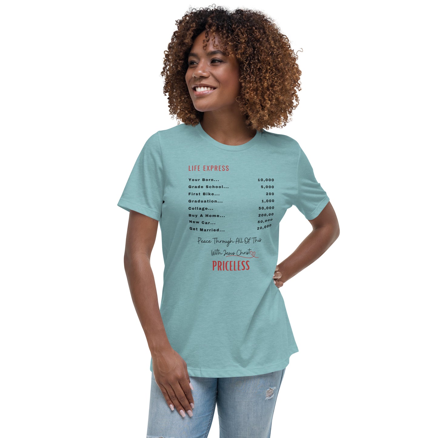 Spiritual, inspirational, Bible Verses Affirmation Top. Woman's top. Christmas & Birthday Gift Relaxed T-Shirt