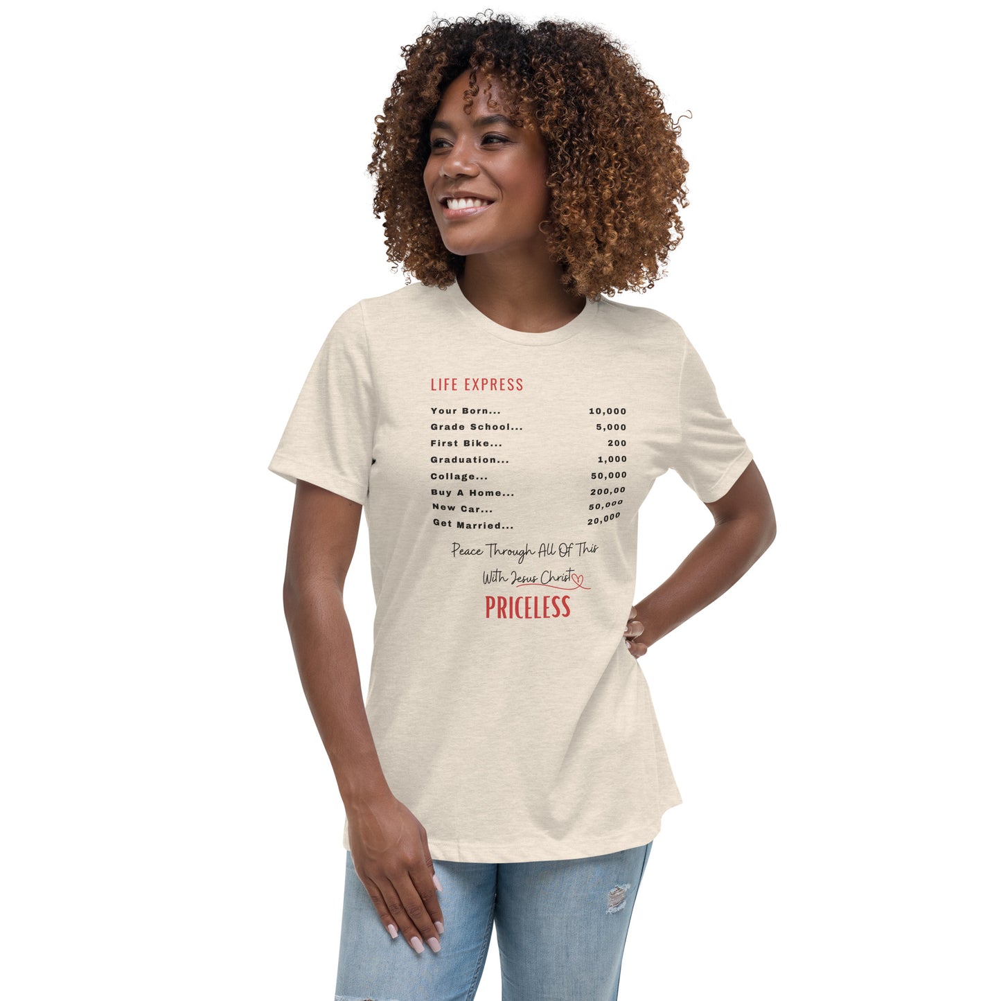 Spiritual, inspirational, Bible Verses Affirmation Top. Woman's top. Christmas & Birthday Gift Relaxed T-Shirt