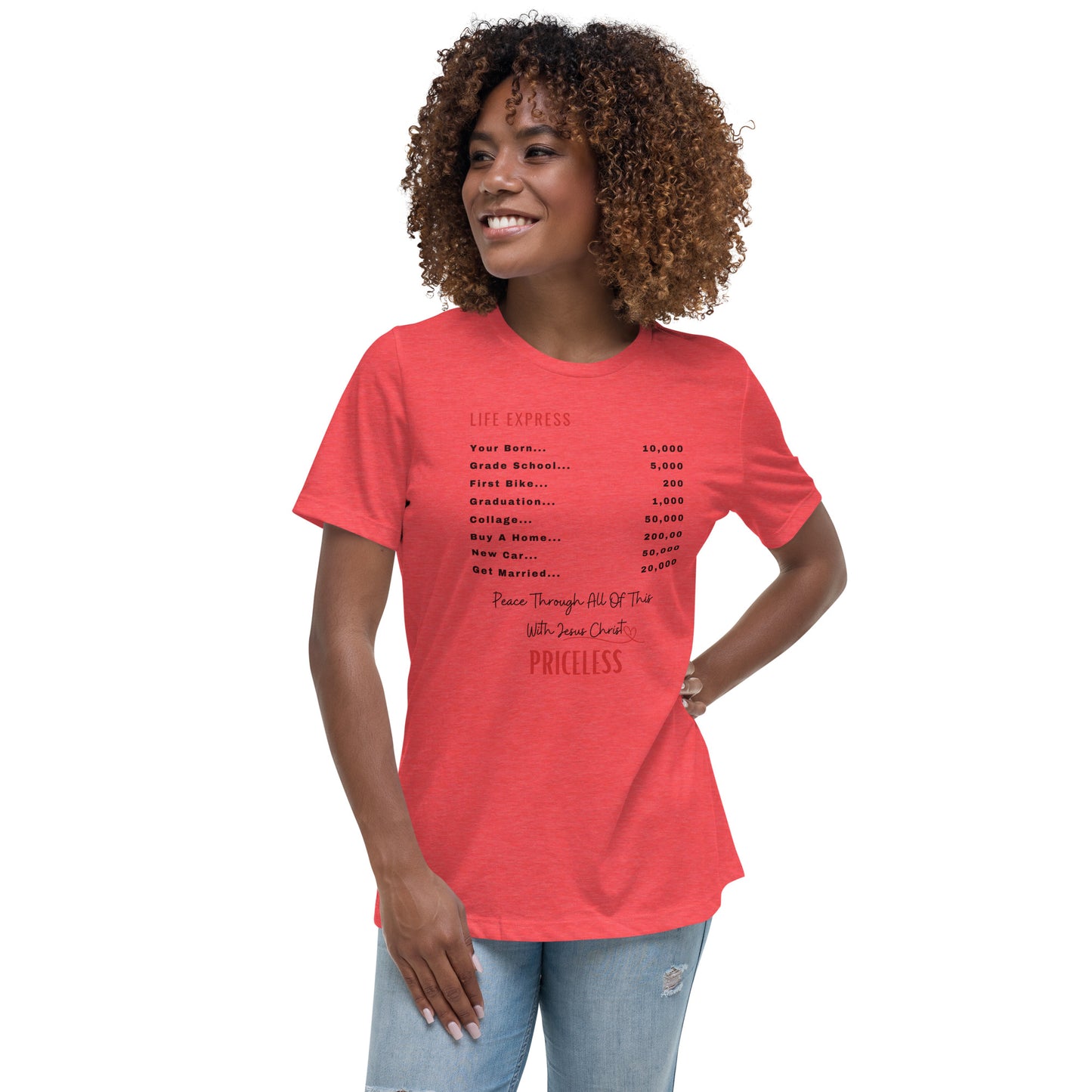 Spiritual, inspirational, Bible Verses Affirmation Top. Woman's top. Christmas & Birthday Gift Relaxed T-Shirt