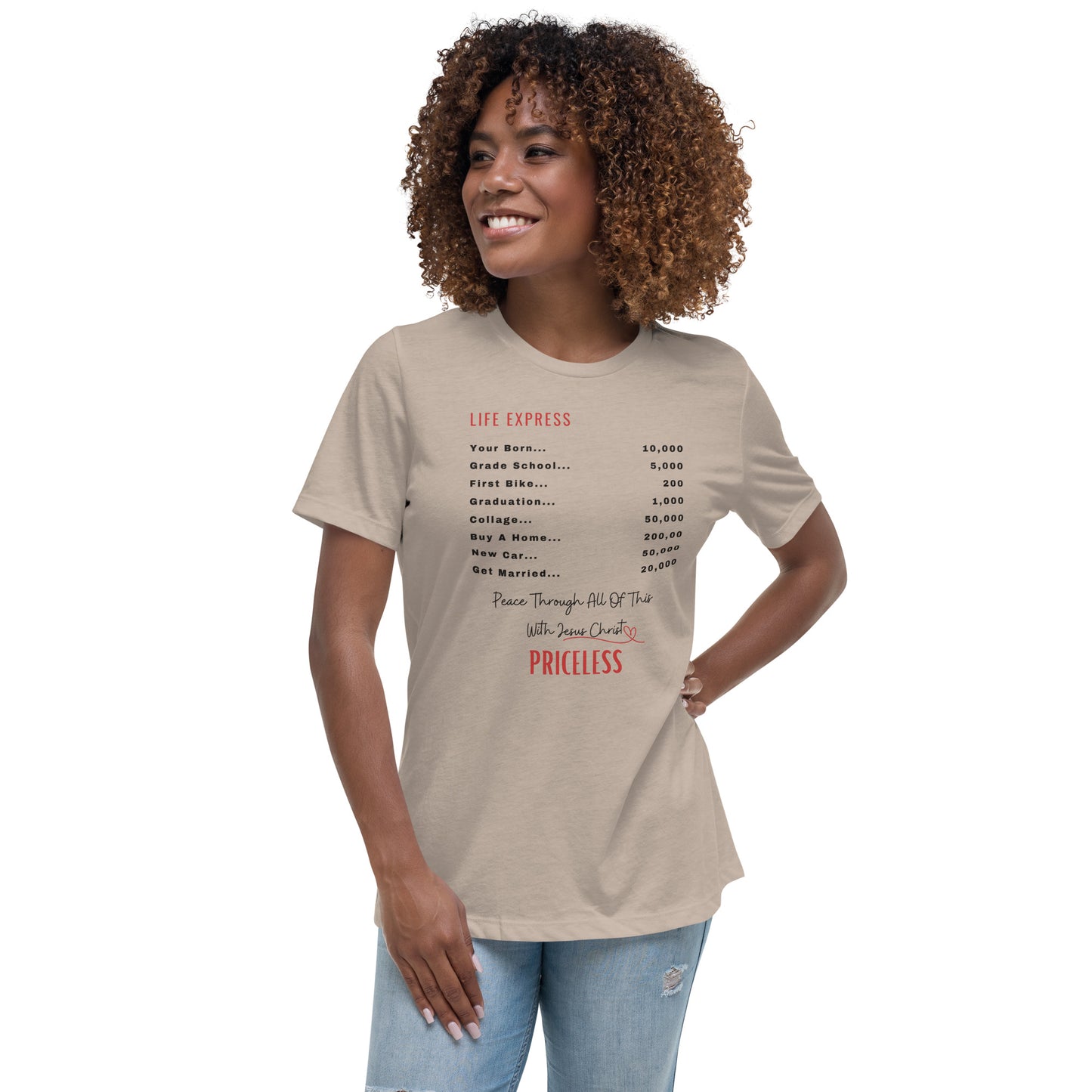 Spiritual, inspirational, Bible Verses Affirmation Top. Woman's top. Christmas & Birthday Gift Relaxed T-Shirt