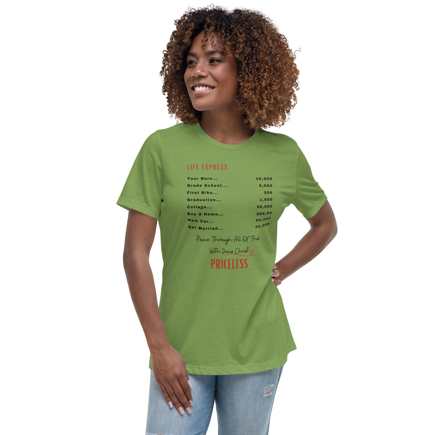 Spiritual, inspirational, Bible Verses Affirmation Top. Woman's top. Christmas & Birthday Gift Relaxed T-Shirt