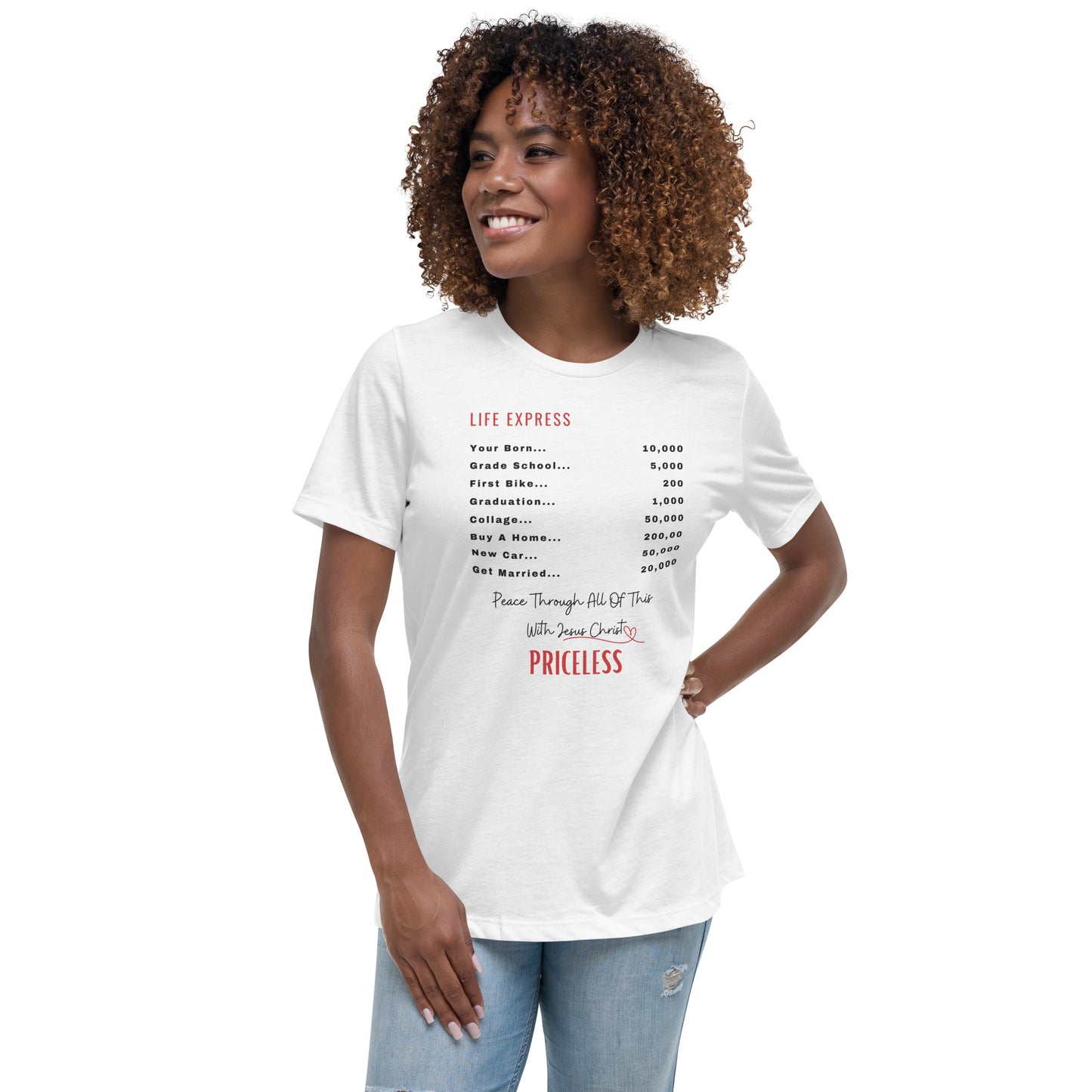 Spiritual, inspirational, Bible Verses Affirmation Top. Woman's top. Christmas & Birthday Gift Relaxed T-Shirt